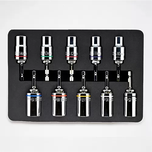 10 Stück 1/2''Dr. Nut Driver Socket Set