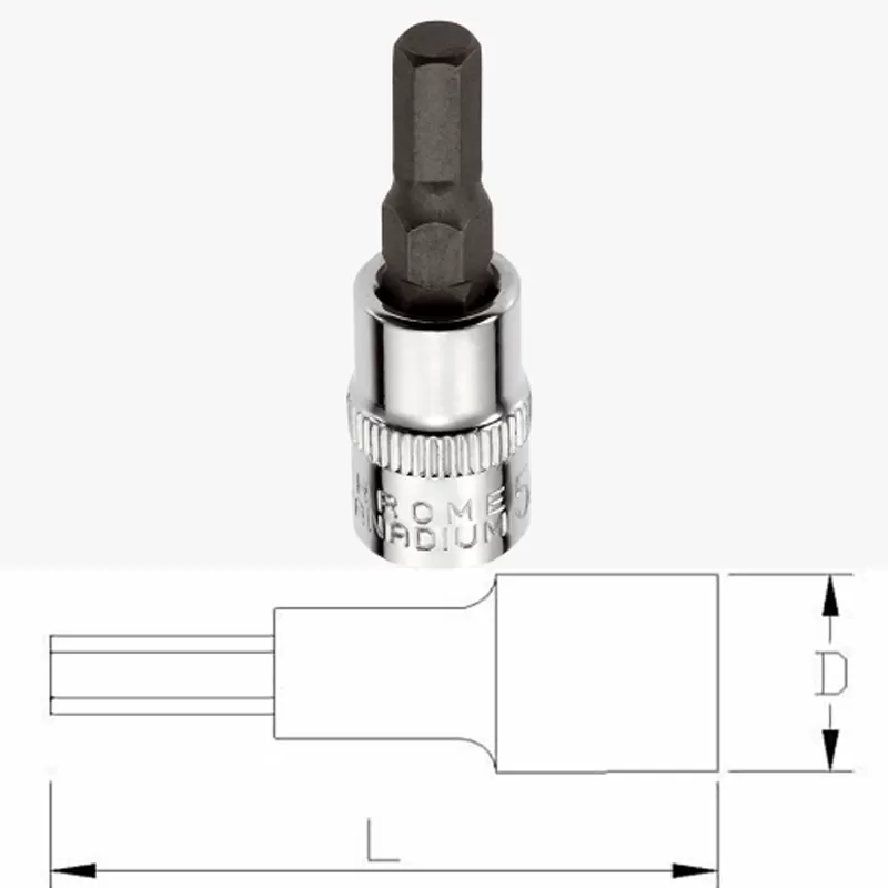 Dado con punta hexagonal de 1/2
