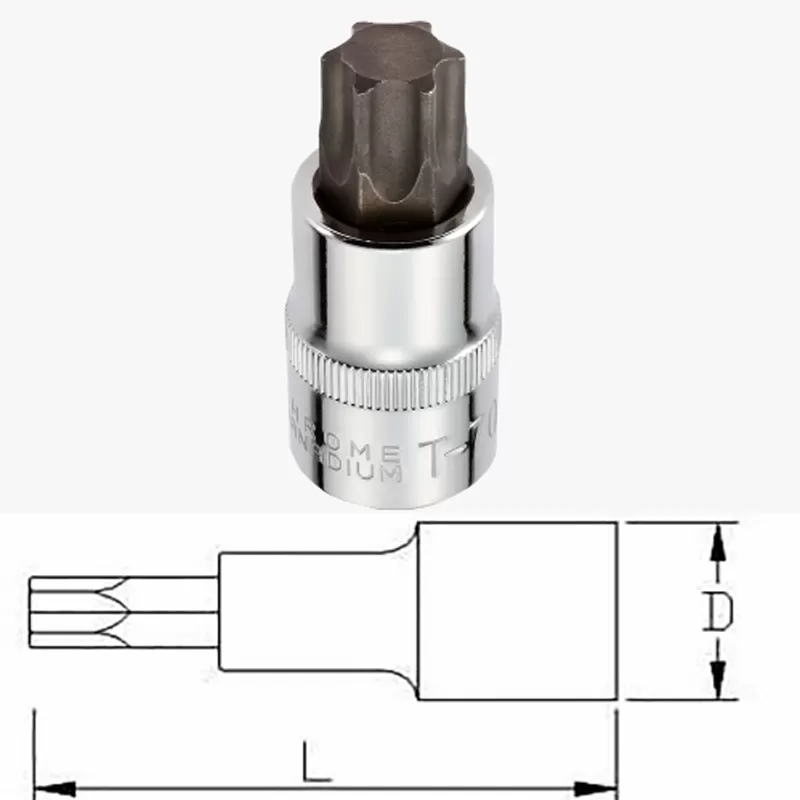 Dado con punta Torx de 1/2