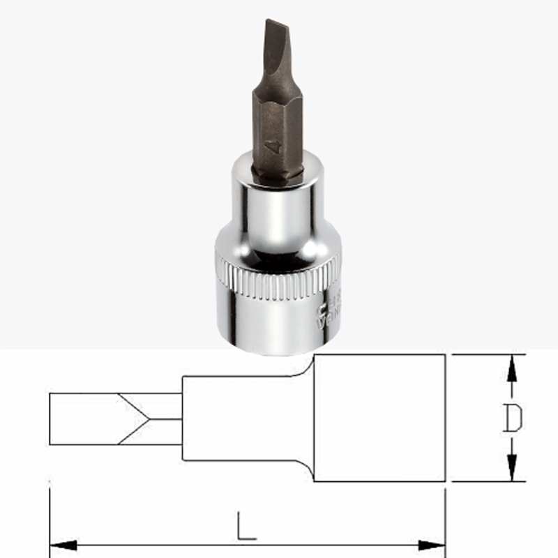 1/4" Dr. Slotted Bit Socket