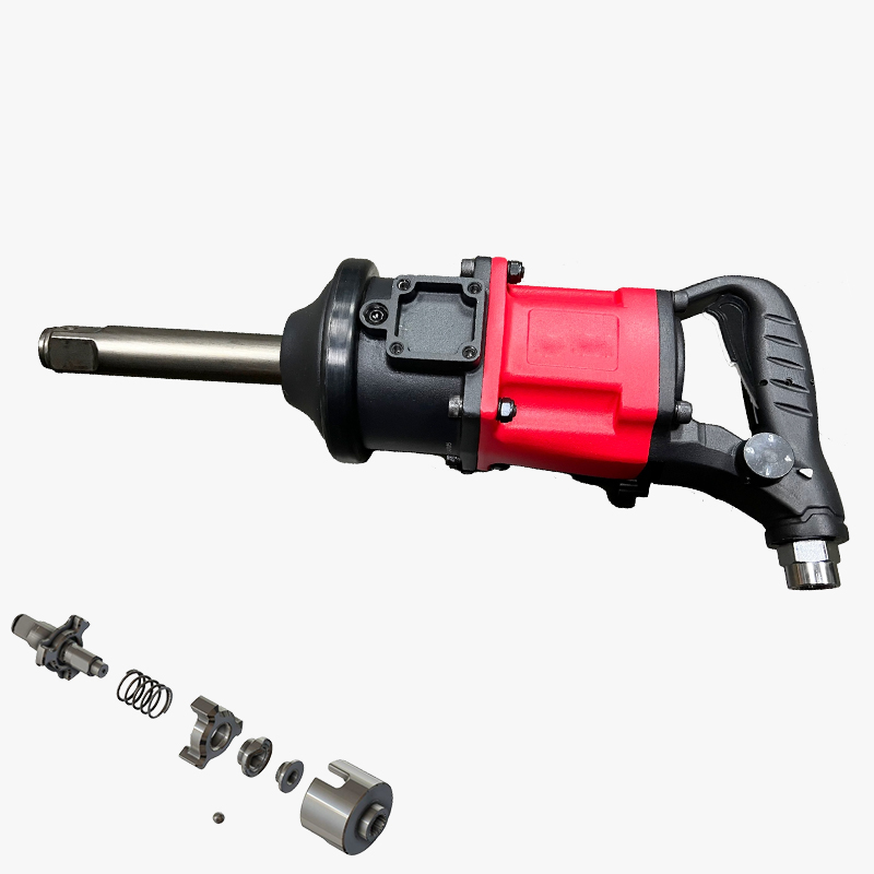 1'' Industry Triple Hammer Air Impact Wrench with 6’’ Extension