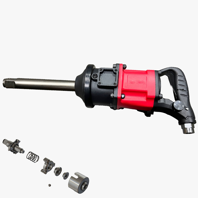 1'' Industry Triple Hammer Air Impact Wrench with 9’’ Extension