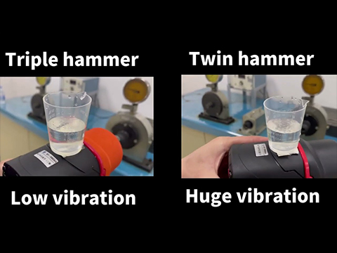 Triple Hammer vs Twin Hammer: Water Cup Test Proves 50% Longer Life | E DING Co Ltd in Taiwan