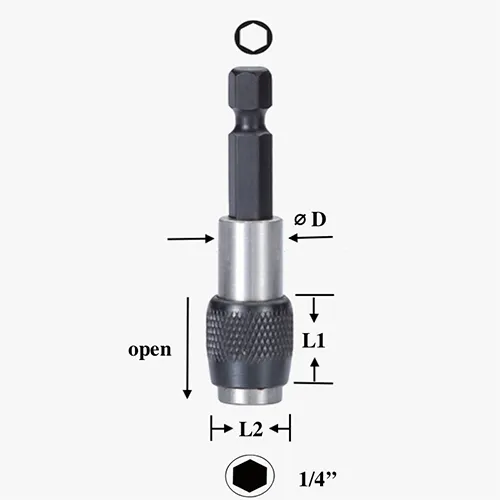 Quick Release Bit Holder-forward type