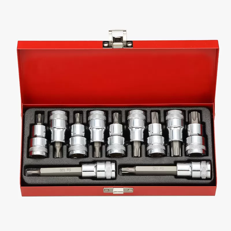 11pcs 1/2" Dr. Torx Bit Socket Sets