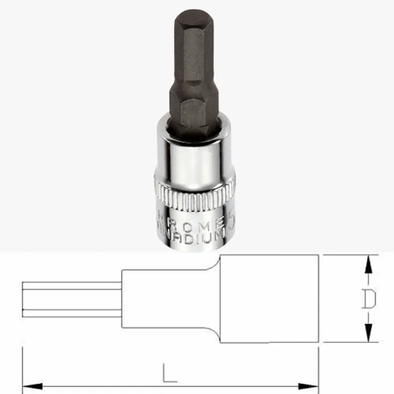 1/2" Dr. Hex Bit Socket