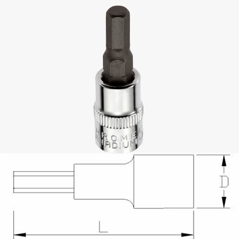 1/4'' Dr. Hex Bit Socket