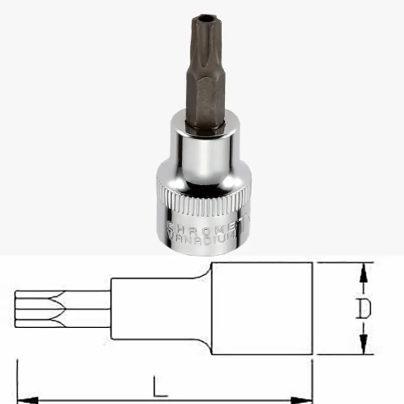 1/4" Dr. Torx Tamperproof Bit Socket