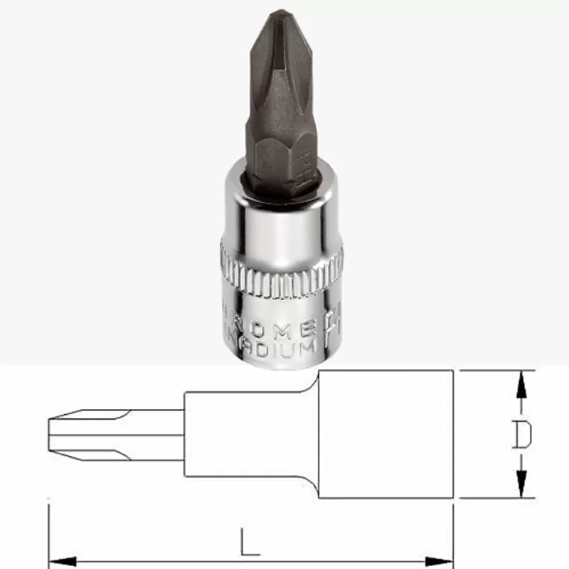 3/8" Dr. Phillips Bit Socket