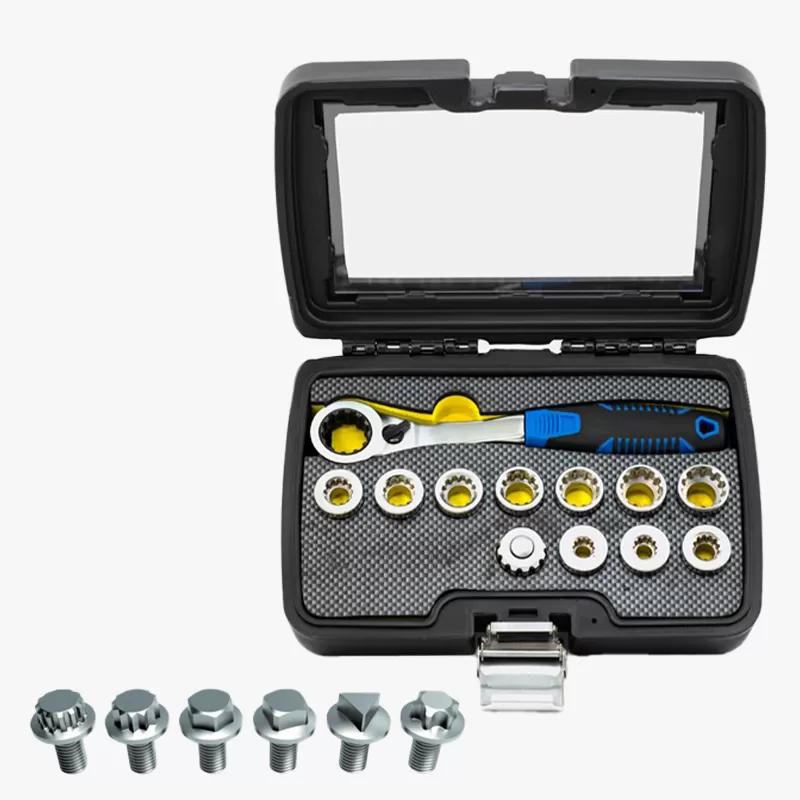 12pcs 3/8’’Dr. Pass-Thru Socket Wrench Set