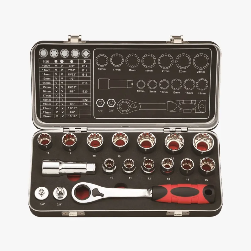 17pcs 3/8" Dr. Pass-Thru Type Socket Wrench Set