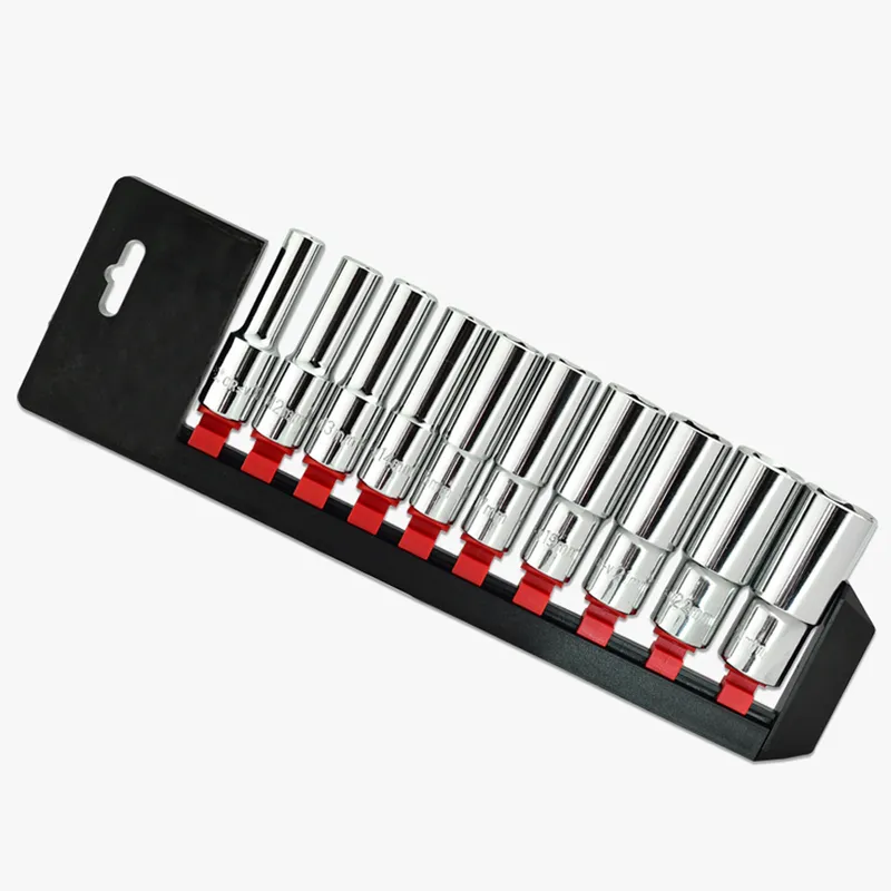 10pcs 1/2" Dr. Rail Socket Set
