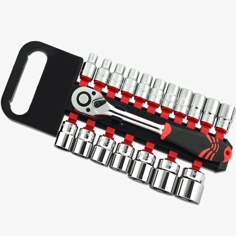 19pcs 1/2" Dr. Rail Socket Set
