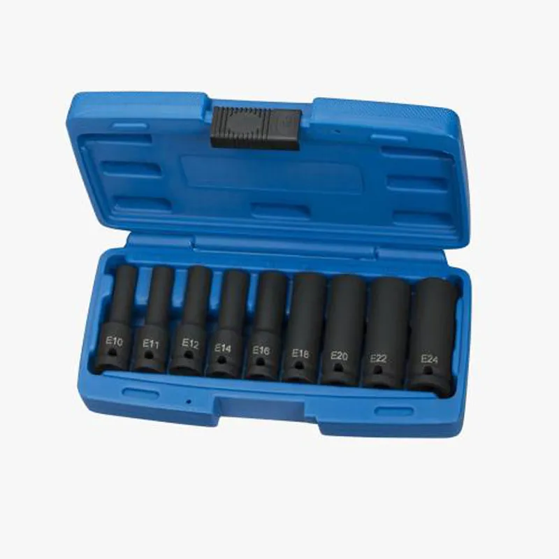 9pcs 1/2''Dr. Impact E Star Socket Sets in 78mml