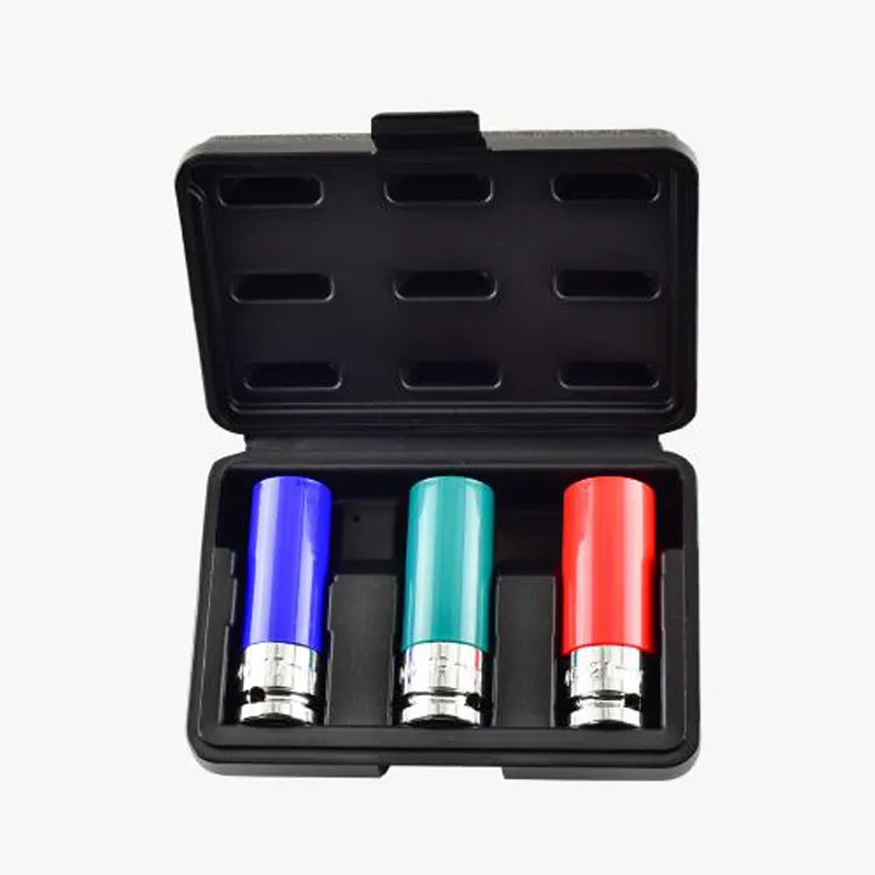 3pcs 1/2" Dr. Wheel Nut Impact Socket Set