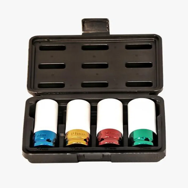 4pcs 1/2" Dr. Wheel Nut Impact Socket Set