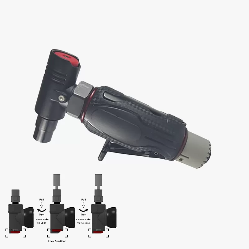 1/4’’ Quick Lock Air Angle Die Grinder